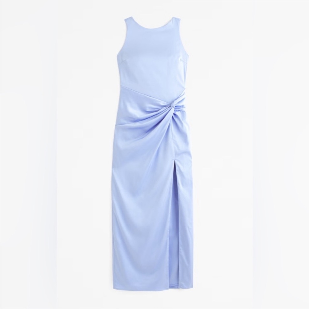 Abercrombie Draped Skirt Maxi Dress in Blue